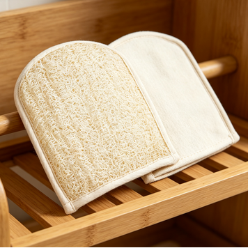 Natural Loofah Exfoliating Bath Mitt