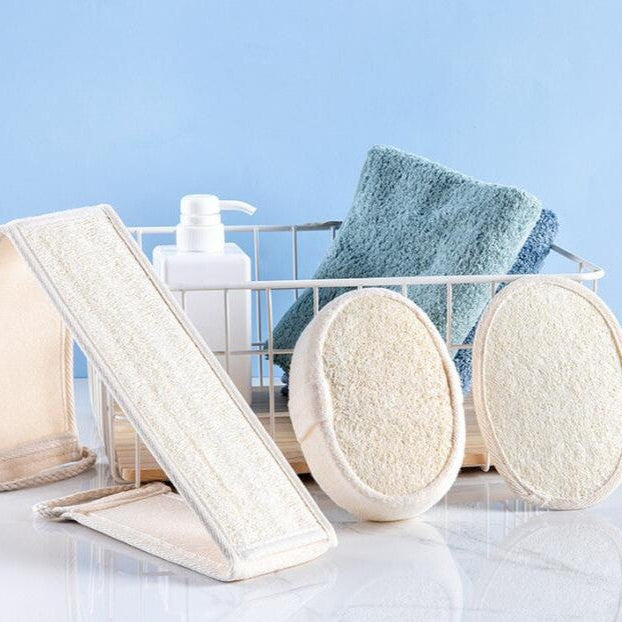 Natural Loofah Bath & Body Scrub Set