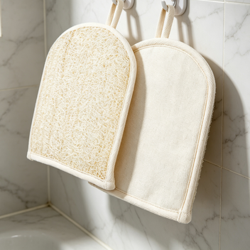 Natural Loofah Exfoliating Bath Mitt