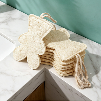 Natural Loofah Bear-Shaped Bath Sponge