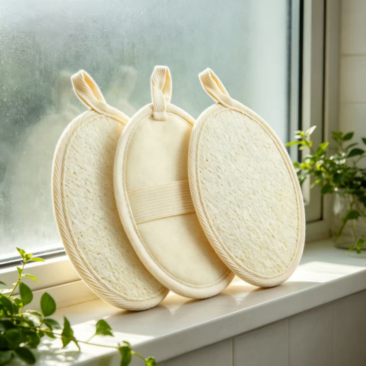 Natural Loofah Shower Scrubber
