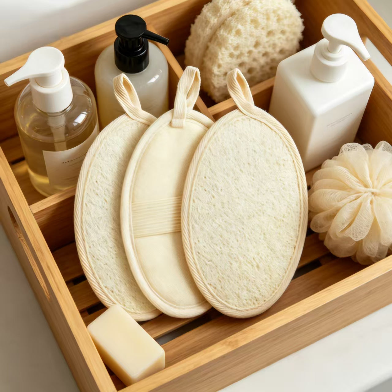 Natural Loofah Shower Scrubber