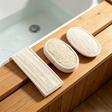 Natural Loofah Bath & Body Scrub Set