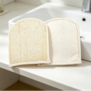 Natural Loofah Exfoliating Bath Mitt