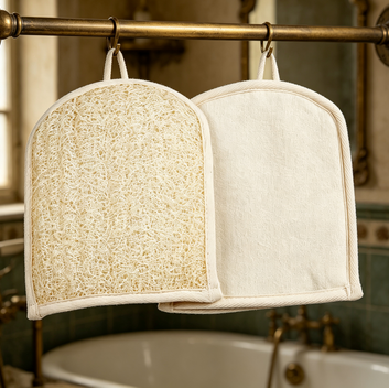Natural Loofah Exfoliating Bath Mitt