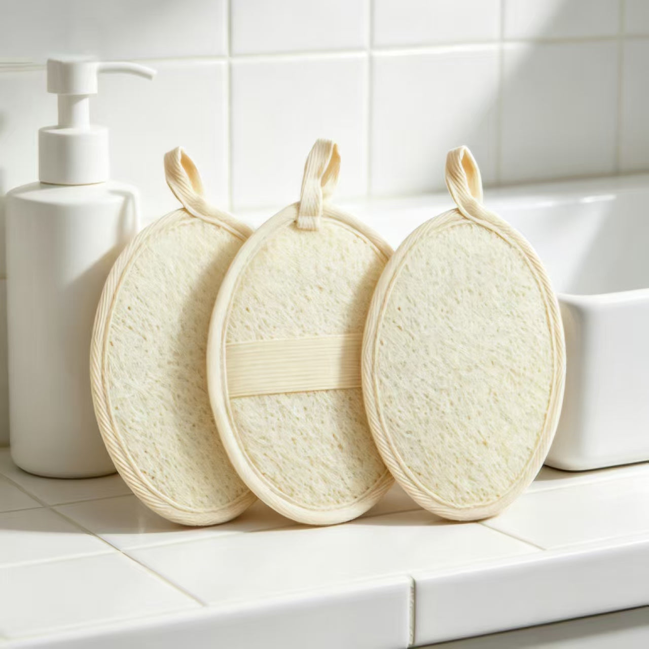 Natural Loofah Shower Scrubber
